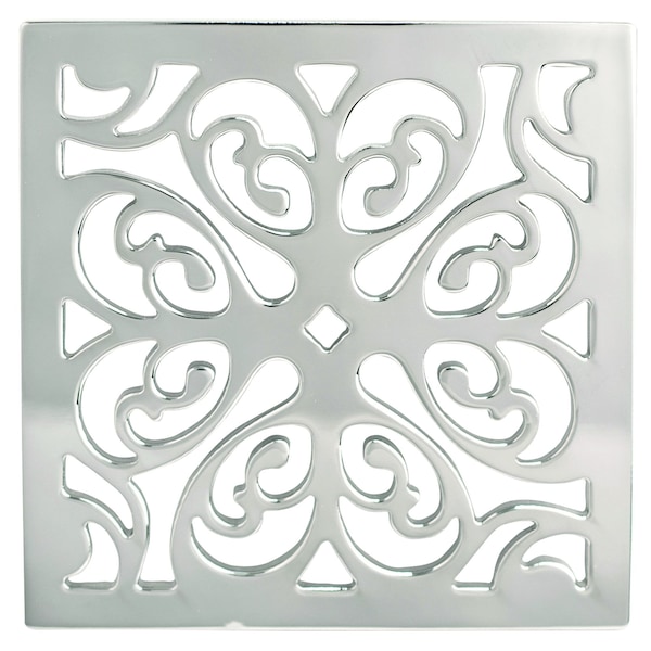 Newport Brass 4" Square Shower Drain in Flat Black 233-405-56 - main